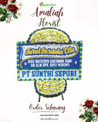 Papan Bunga Duka di Babura